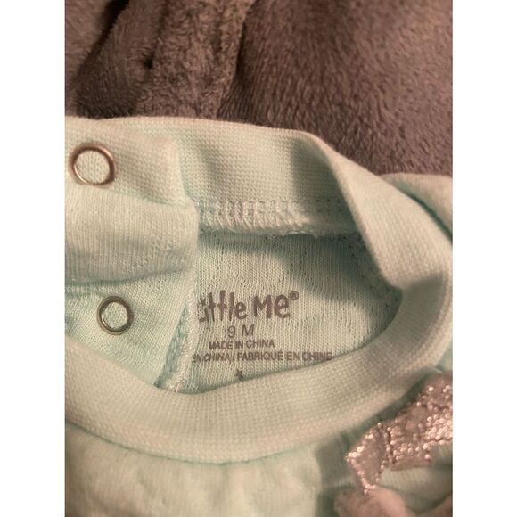 Little Me Baby Girl Mint Green Bow Sweater - Picture 5 of 6